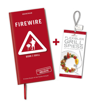 FireWire® - flexibler Grillspieß mit Rezeptbuch